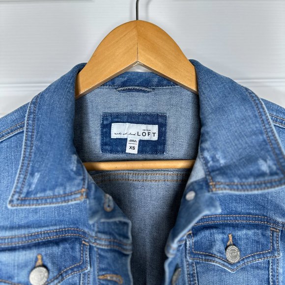 WOMEN'S LOFT JEAN JACKET US SIZE XS - Picture 2 of 12